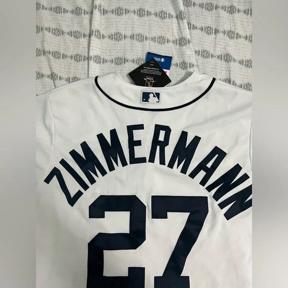Vintage New Era Men's Large Jordan Zimmermann Detroit Tigers Authentic Jersey
